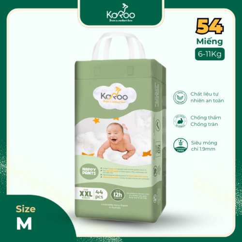 Bỉm quần Karoo size M (6-9kg)
