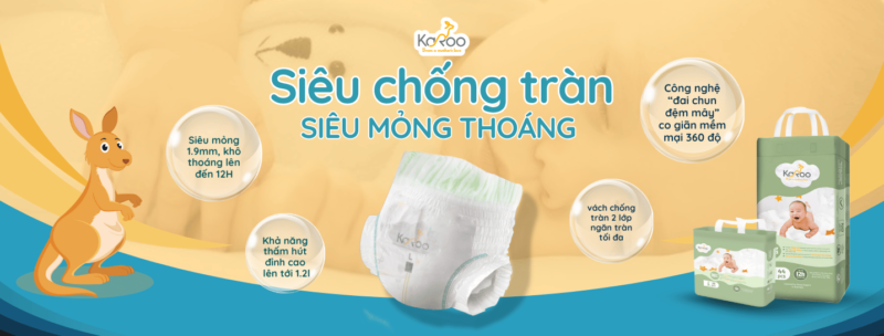 Bỉm dùng ban đêm cho bé trai - Bỉm Karoo