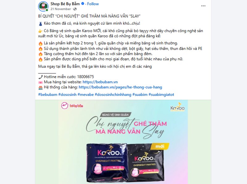 Băng vệ sinh dạng quần mua ở đâu - Cửa hàng mẹ bé