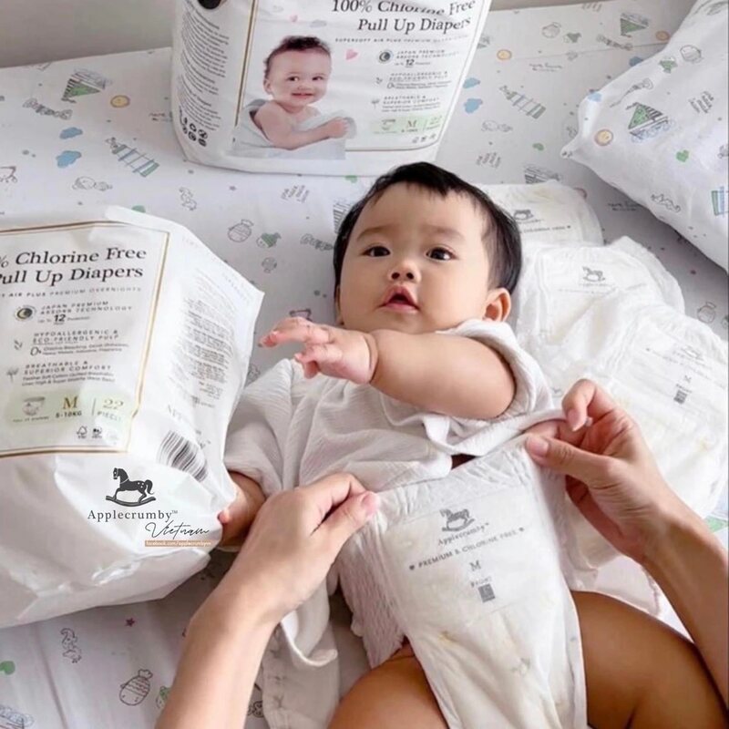 Bỉm đêm cho bé trai - Bỉm Applecrumby
