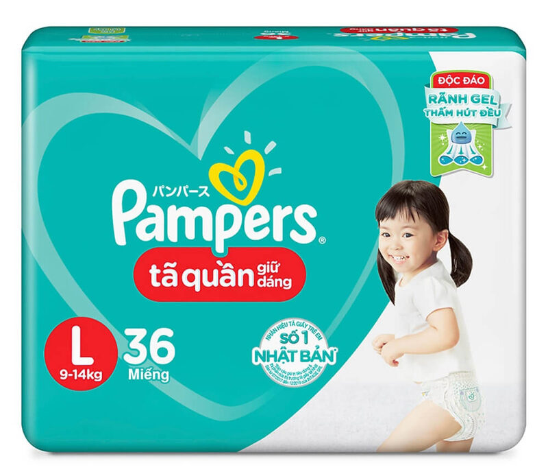 Các loại bỉm quần tốt nhất hiện nay - Bỉm quần Pampers