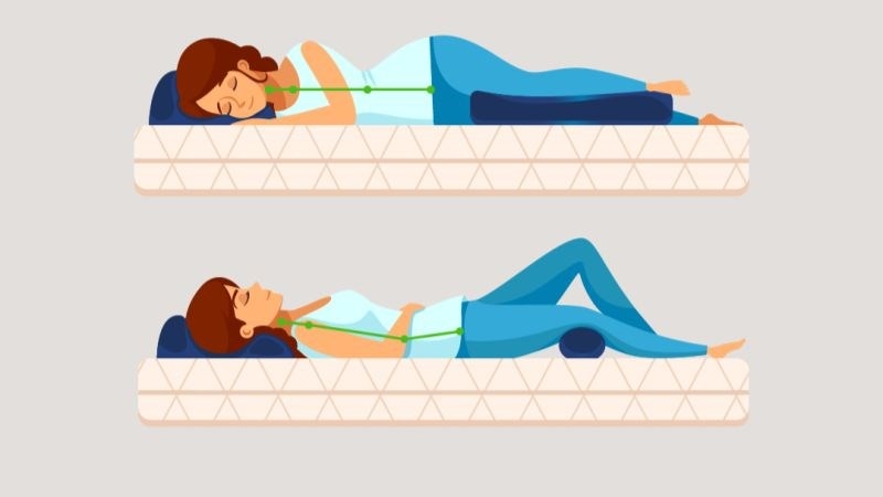 Tư thế ngủ để không bị tràn băng