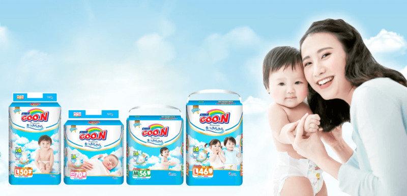 Review bỉm dùng ban đêm cho bé - Bỉm Goo.n